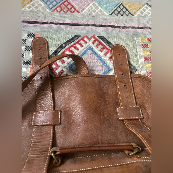 Roots tribe leather messengers crossbody bag - Picture 6 of 9